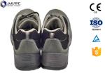 Black Worksite Steel Toe Work Boots , Steel Toe Dress Shoes For Men Smooth