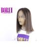 Buy cheap 180% Density Mix Color Virgin Hair , Straight Pre Plucked Full Lace Wig from wholesalers
