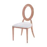 Stackable 47x59x94cm Hotel Banquet Chairs Stainless Steel Wedding Chairs