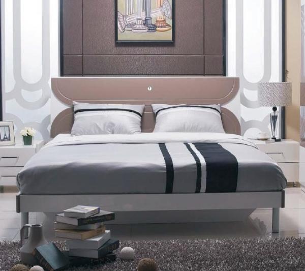 Buy cheap Fashion Bedroom Suite Furniture King Size Bed Thai Rubber Wood With Melamine Finishing from wholesalers