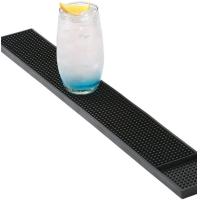 Buy cheap BM-001 Disposable Custom Rubber Mat Black 23" X 3" Bar Service Rubber Mat product
