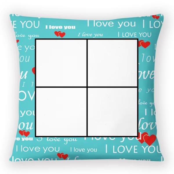 Printable Sublimation Cushions Blank Love Pillow Case For Valentine'S Gift