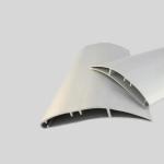 Power Coating 6063 T5 Aluminium Louvre Shutters Profile extrusions