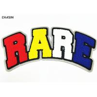 Buy cheap Colorful RARE Chenille Embroidery Patches Eco Friendly With Iron On Back product