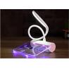 Buy cheap Eco ABS Modern LED Desk Lamp Flexible Metallic Tube Transparent Message Board from wholesalers