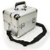 Buy cheap Portable Aluminum Makeup Vanity Case Gray Silver Color With Reasonable Space from wholesalers
