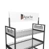 Buy cheap Q235 Retail Wire Display Racks Metal Free Standing Wire Display Racks With Wheels from wholesalers