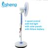 Buy cheap 12V DC 16 Inch Solar Rechargeable Standing Fan With Battery And Led Light from wholesalers