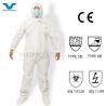 Buy cheap Anti Static Tyvek 400 Coveralls Type 5 6 Microporous Safety PPE Disposable Coverall from wholesalers