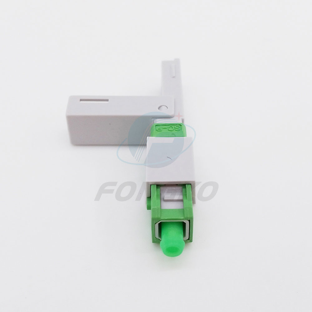 SC APC Fiber Quick Connector Field Assembly 2.0x3.0 Cable Multimode