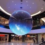 P3.91 360° Degree Outdoor Full Color Column Sphere LED Display Screen Building