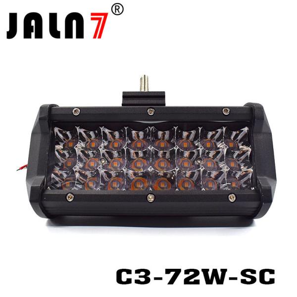 Buy cheap LED Light Bar JALN7 72W 3Rows 2 Colors LED Driving Lamp Super Bright Off Road Lights LED Work Light Boat Jeep from wholesalers