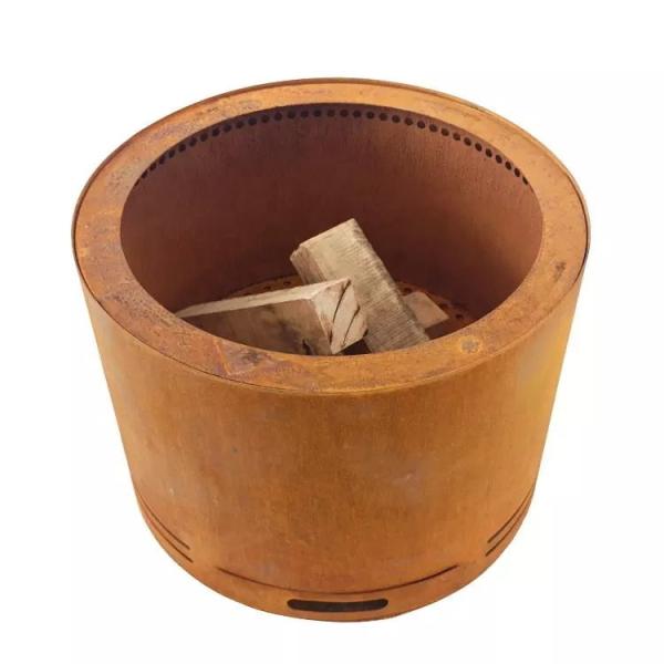 Buy cheap Wood Burning Double Layer Bonfire Stove Cylindrical Corten Steel Smokeless Fire Pit from wholesalers