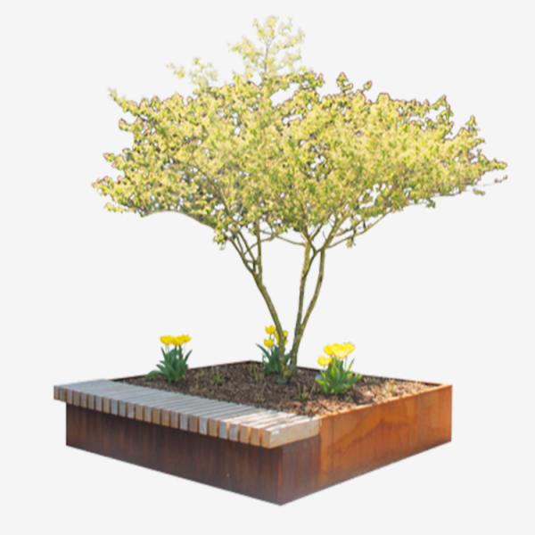 Buy cheap 1.5m 2.5m Outdoor Planter Bench from wholesalers