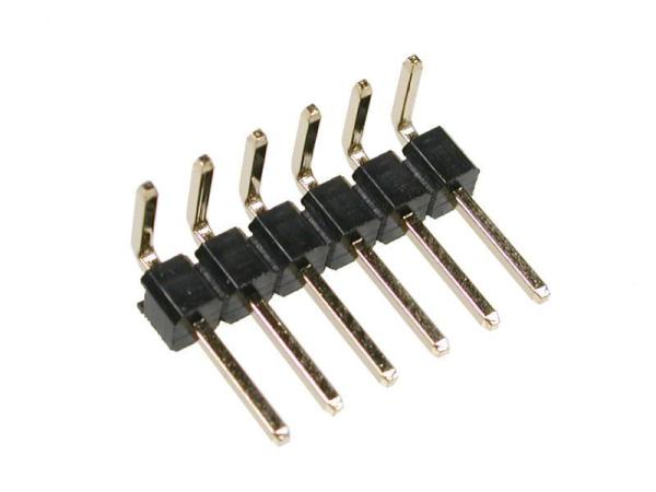 Buy cheap Single Row Right Angle 90° Small Electrical Connectors Male Strip Pin Header 2.54mm from wholesalers