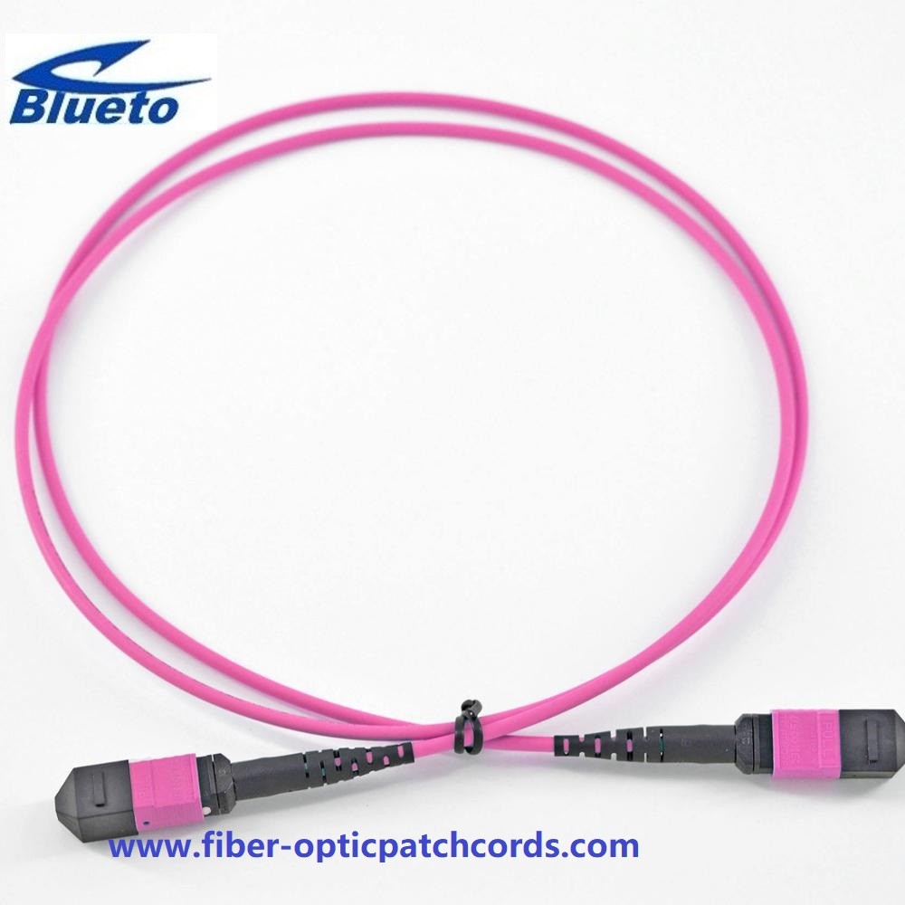 MPO To MPO 48 Core OM3 Fiber Jumpers 9.0mm OD Multi Mode Patch Cord