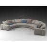 Buy cheap Multi Seater Booth Sofa Seating Commercial Restaurant Furniture Arch Shaped from wholesalers