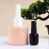 Buy cheap 2025 Empty 8ml 15ml Brown Glass Round Nail Polish Bottles With Cap and Fan Brush for Nail Art Hot Stamping Graphic Design from wholesalers