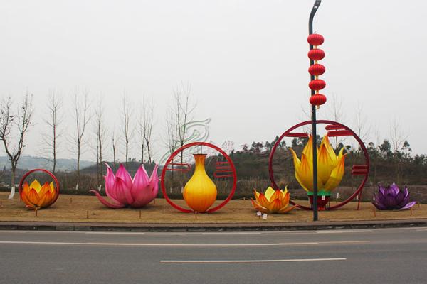 Buy cheap Traditional Festival Red Fabric Chinese Lanterns Outdoor Waterproof / Sunproof from wholesalers