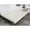 Buy cheap Threshold White Quartz Countertops , Quartz Kitchen Countertop Polished Edge from wholesalers