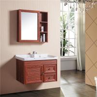 Buy cheap Aluminum Alloy Bathroom Sinks And Vanities With Mirror Cabinet / Two Drawers product