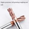 Buy cheap Long Flute Carbide Roughing End Mill with 30° Helix Angle 3mm Corner Radius Ra3.2 Surface Finish from wholesalers