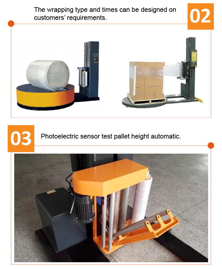 Fully Automatic Pallet Stretch Wrapping Machine 380V Multifunction Packing Machine