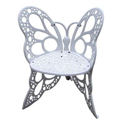 Buy cheap Single Butterfly Wrought Iron Chairs And Circle Table OEM Weather Resistant from wholesalers