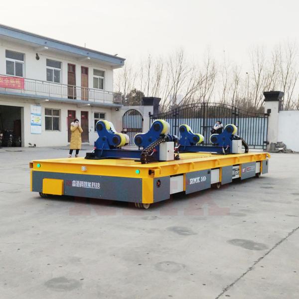 Buy cheap Hand Operated Material Handling Trolley , 12T Automatic Transfer Cart from wholesalers