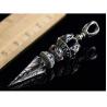 Buy cheap Men's Stelring Silver Wheat Chain Thai Silver Vintage Vajra Pestle Amulet Pendant Necklace(N6030809) from wholesalers