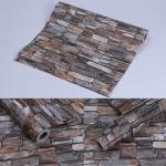 Modern Style Stone Brick Design Wall Stickers Wallpaper 3D Brick Wall Paper for