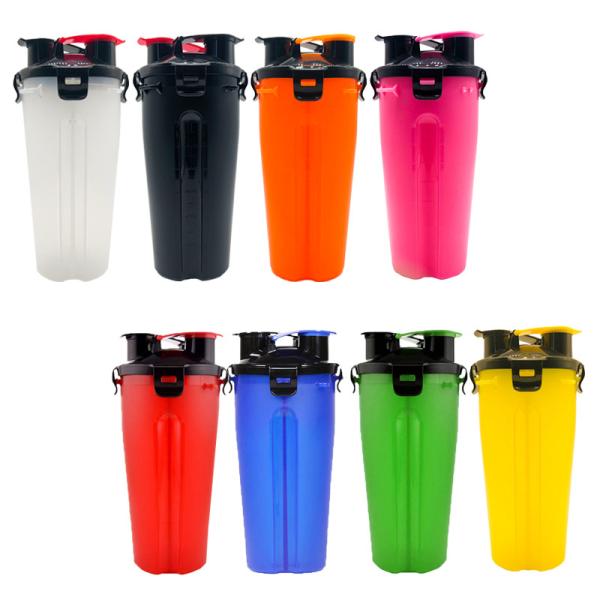 Buy cheap Portable 350ml Pet Dog Water Food Bottle Collapsible Bowls Carabiners from wholesalers