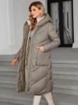 Detachable Lining Fashionable Thickened Down / Cotton Jacket, long women coat