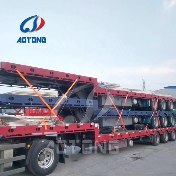Buy cheap 50 60 Ton Gooseneck Lowboy Semi-Trailer Steel Excavator 3 4 Axle for Australia Market from wholesalers