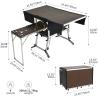 Buy cheap Outdoor Camping Kitchen Folding Aluminum Table for RVing BBQ Party Picnics Heavy-Duty from wholesalers