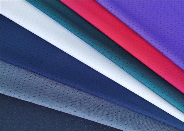 Buy cheap Solid Colour 200gsm Sports Mesh Fabric Polyester Spandex For T Shirt from wholesalers