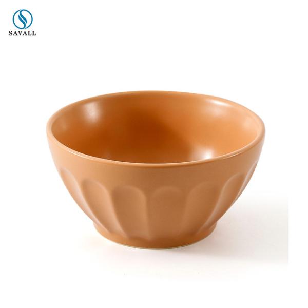 Buy cheap Anti Skid 750ml Morandi Color Glazed Porcelain Salad Bowl from wholesalers