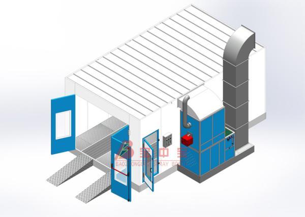Buy cheap Auto Body Paint Booth With Basement Economic Car Spray Painting Booth from wholesalers