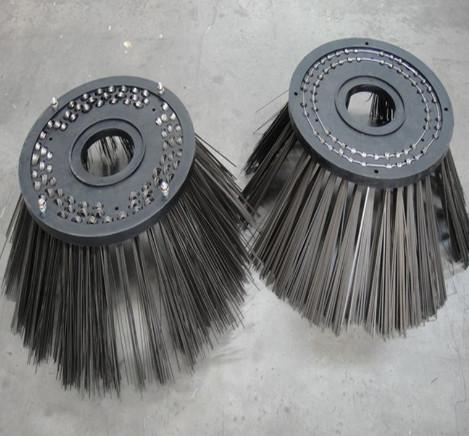 400*100mm Steel Wire Rotary Side Brush For Johnston Sweeper Steel Wire Gutter