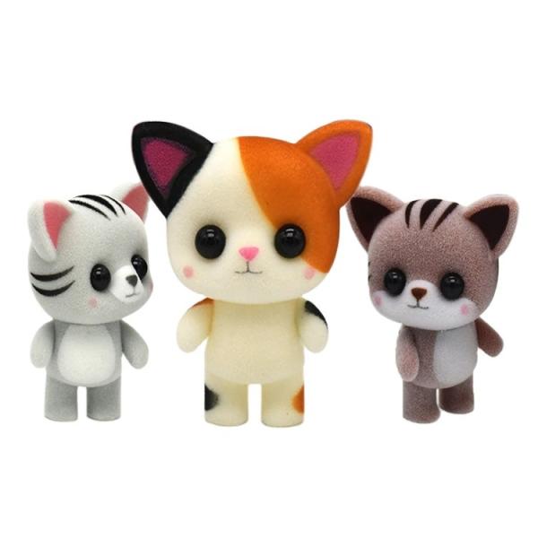 Buy cheap Custom Flocking Plastic Animal Toy Cartoon Mini PVC Blind Box Flocked Figurines from wholesalers