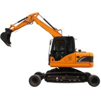 Buy cheap Hydraulic Wheel Crawler Excavator Flexible Operation 8 Ton Mini Excavator product