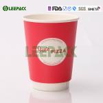 Popular 16oz disposable coffee cups , Hot Milktea double Wall Paper Cups 500ml