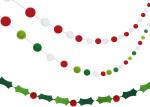 Free Sample Garland Decoration Felt Pom Pom Banner