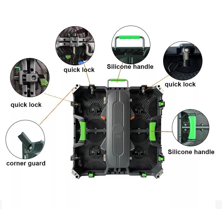 1000cd/m2 Brightness P3.91 250mm*250mm Outdoor Rental LED Display for Indoor Display