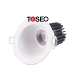 Asymmetric Round Dimmable LED Downlights Anti Glare Recessed