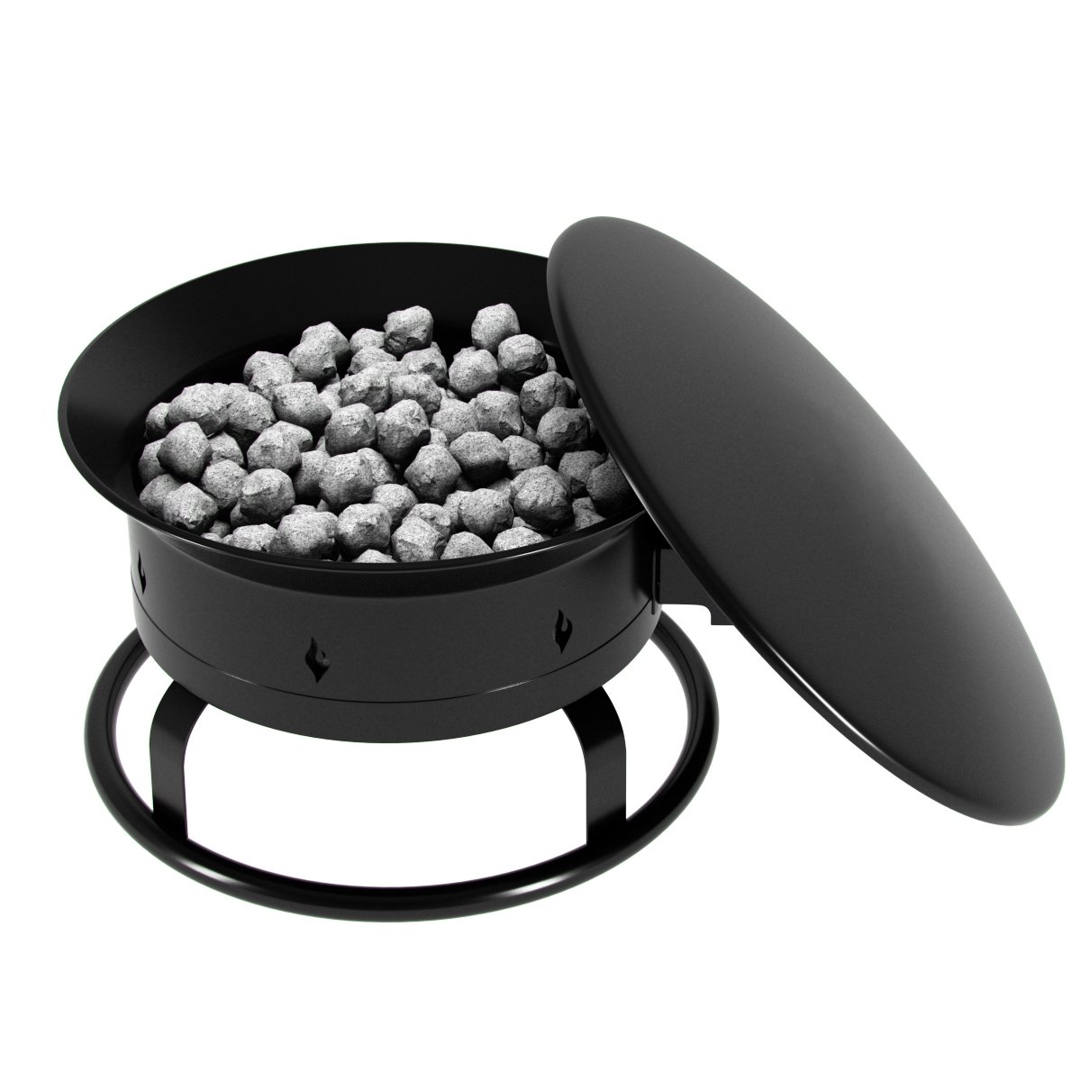 58 000 BTU Portable Propane Fire Pit Ideal for Outdoor Camping 19"D x 19"W x 11"H
