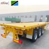 Buy cheap 40ft 3 And 4axles 48ft 53ft Platform Flatbed Container Semi Trailer With Tractor Steel Floor 3-5mm Diamond Plate from wholesalers