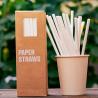 Buy cheap Custom Food Grade Sustainable Paper Straws For Bubble Tea And Coffee Drinking from wholesalers