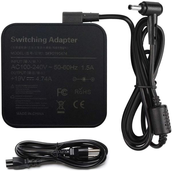 Black 90W Asus Laptop AC Adapter Charger 19v 4.74 A For Q524 Q524U Q524UQ Q534