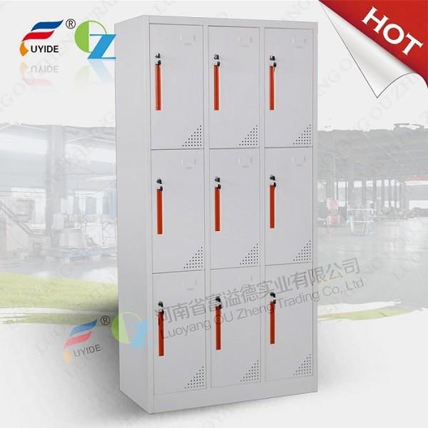 Quality Fashionable 6 door storage steel locker/staff metal locker,CNC laser cutting machine make for sale